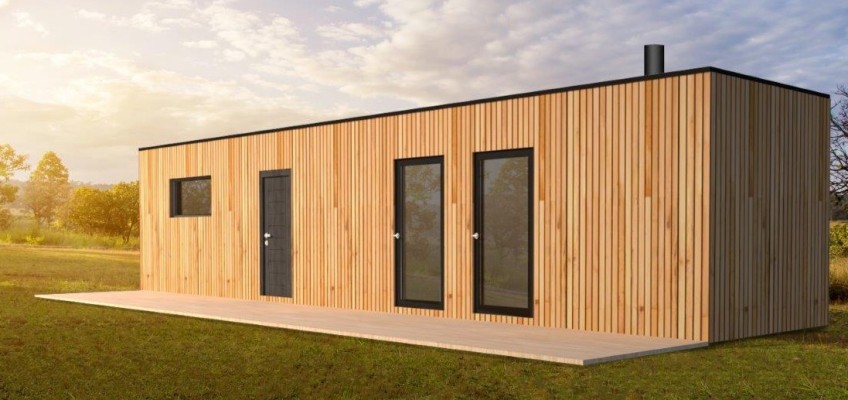 Přestavěné chaty z lodních kontejnerů splňují náročné požadavky na vybavení i design