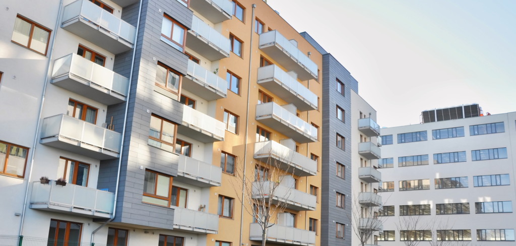 PRAGUE, CZECH REP., JANUARY 13 2015: building for living