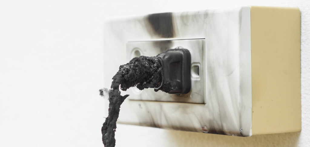 Electricity short circuit / Electrical failure resulting in electricity wire burnt