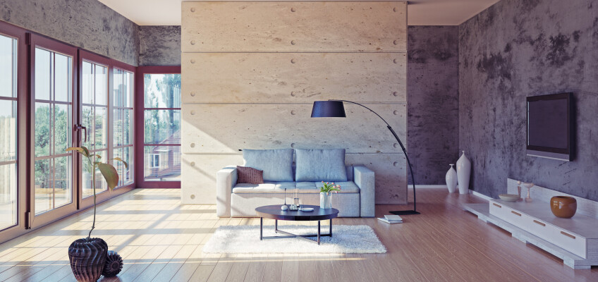 Beton je jeden z nejvíc trendy materiálů současnosti: Jak ho zakomponovat do interiéru?